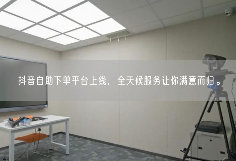 抖音自助下单平台上线，全天候服务让你满意而归。