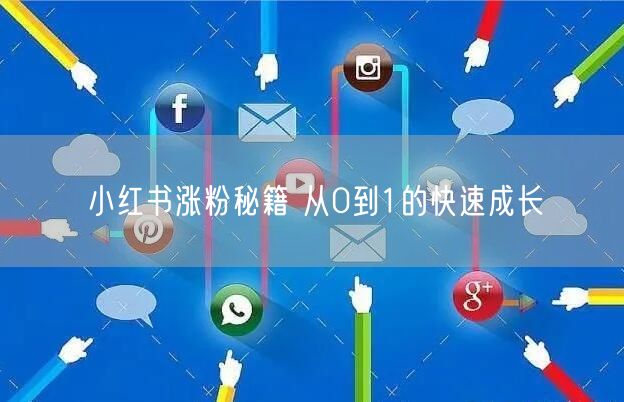 小红书涨粉秘籍 从0到1的快速成长